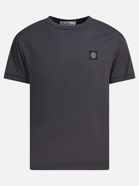 Crewneck t-shirts Logo  Grey - Stone Island Men | PDP | VIETTI Online Store 
