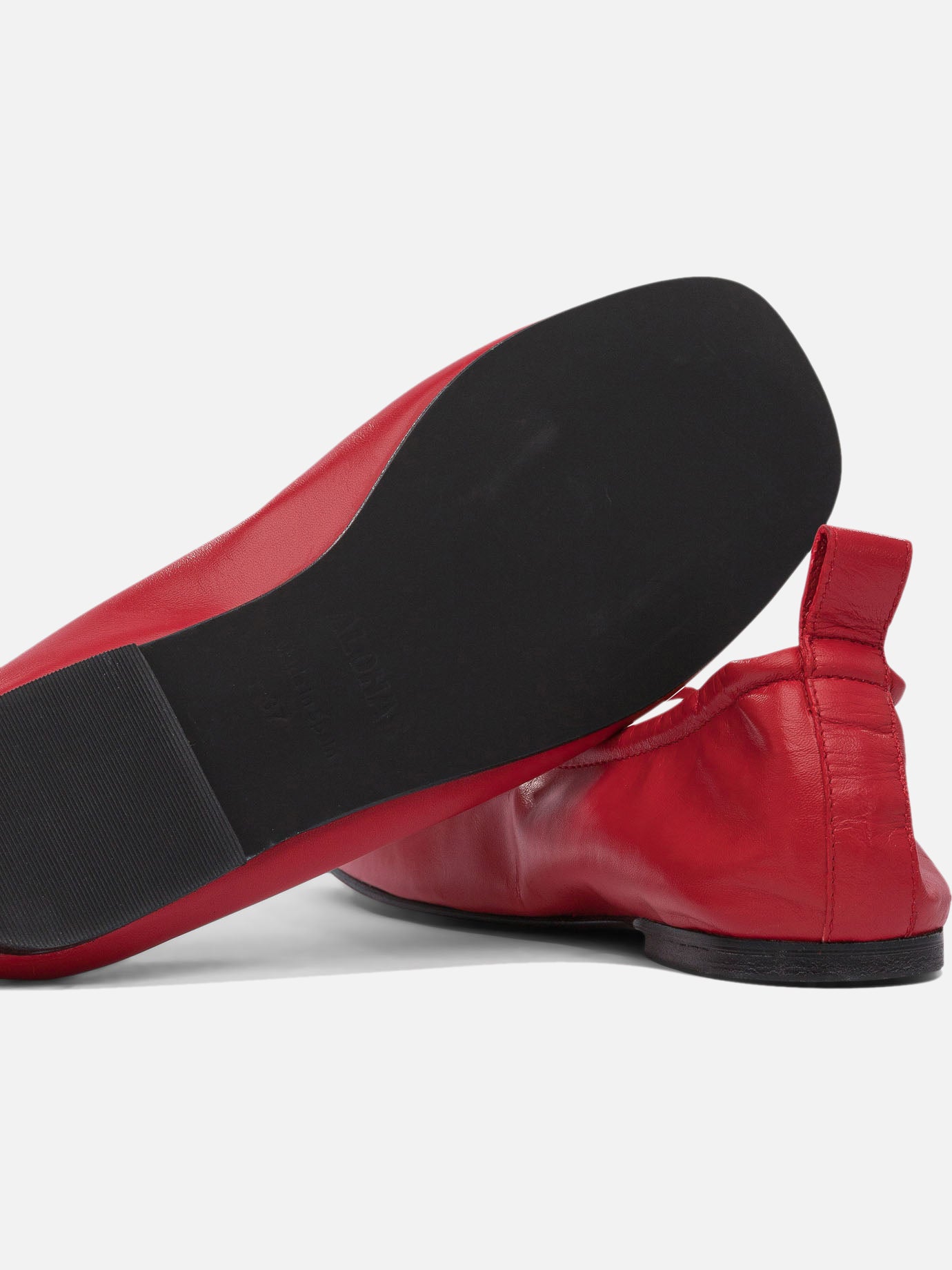 Classic ballet flats 100% leather  Red - Alohas Women | PDP | VIETTI Online Store | Zoom-Modal_5

