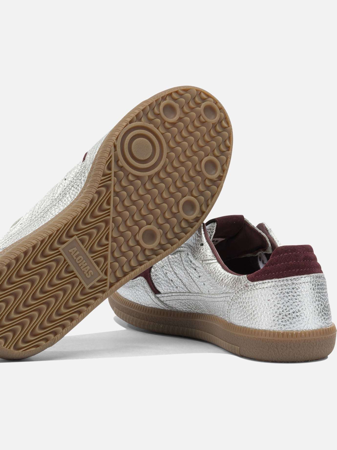 Low top sneakers 100% leather - 100% rubber  Silver - Alohas Women | PDP | VIETTI Online Store | thumbnail_5