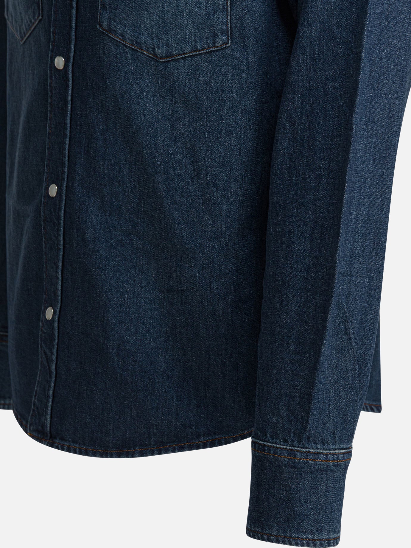 Casual shirts Solid colour  Blue - A.P.C. Men | PDP | VIETTI Online Store | thumbnail_4