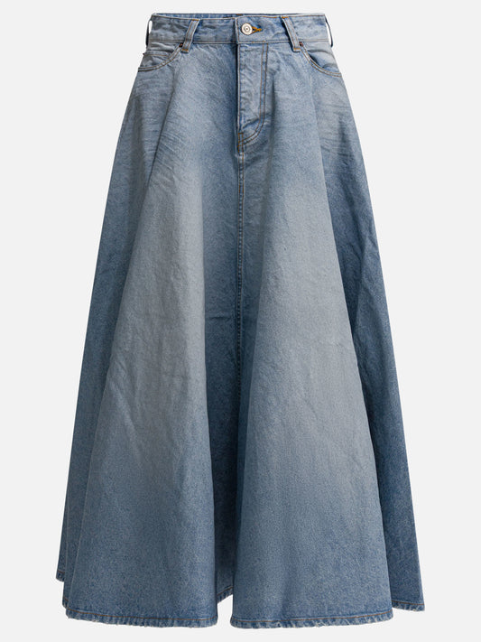 Long skirts Solid colour  Light blue - Balenciaga Women | PLP | VIETTI Online Store 
