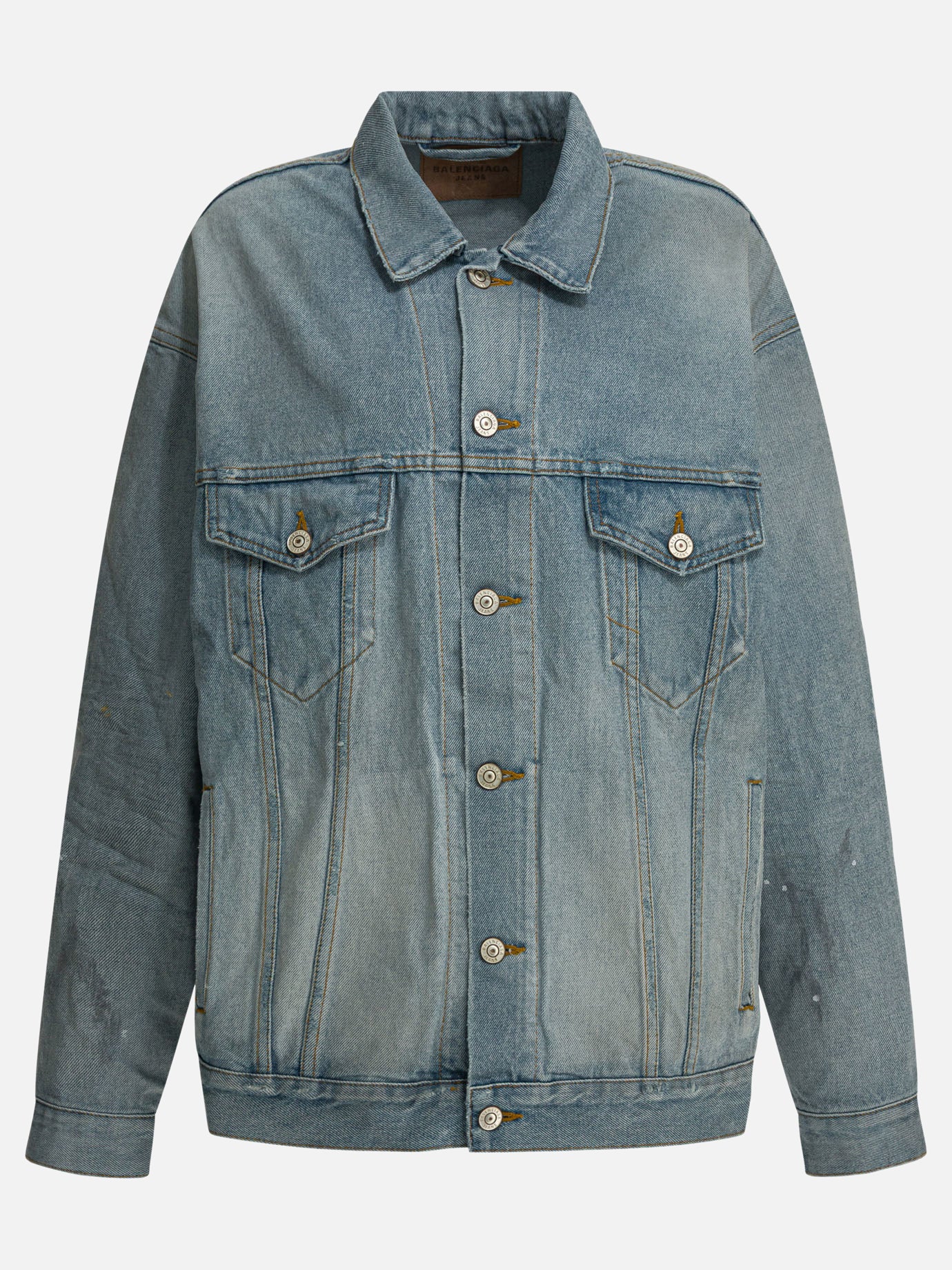 Denim jackets Solid colour  Light blue - Balenciaga Women | PDP | VIETTI Online Store | thumbnail