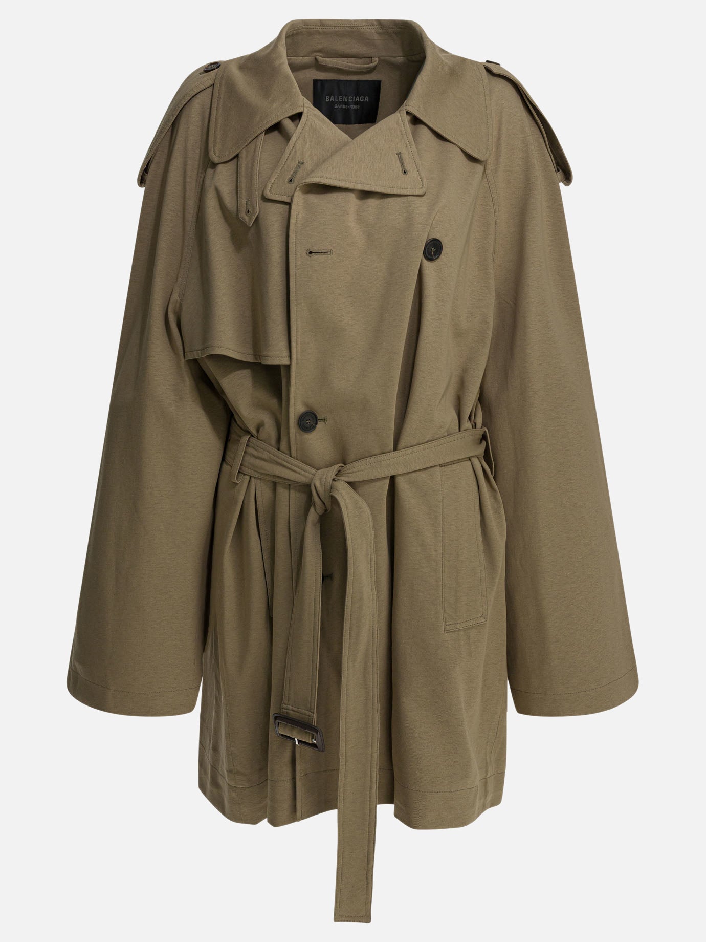 Raincoats & Trench coats Solid colour  Beige - Balenciaga Women | PDP | VIETTI Online Store | Zoom-Modal
