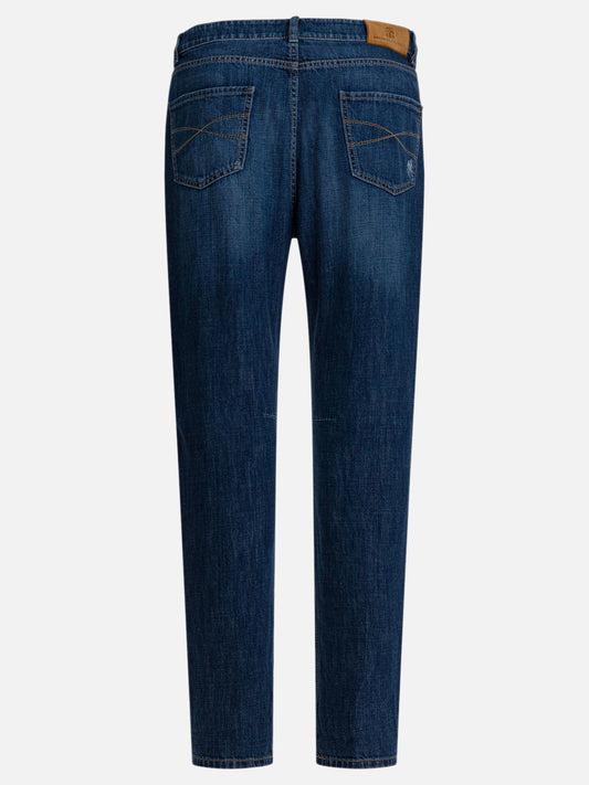 Straight-leg jeans Denim  Blue - Brunello Cucinelli Men | PLP | VIETTI Online Store | 2
