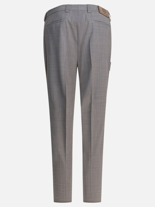 Tailored trousers Solid colour  Grey - Brunello Cucinelli Men | PLP | VIETTI Online Store | 2
