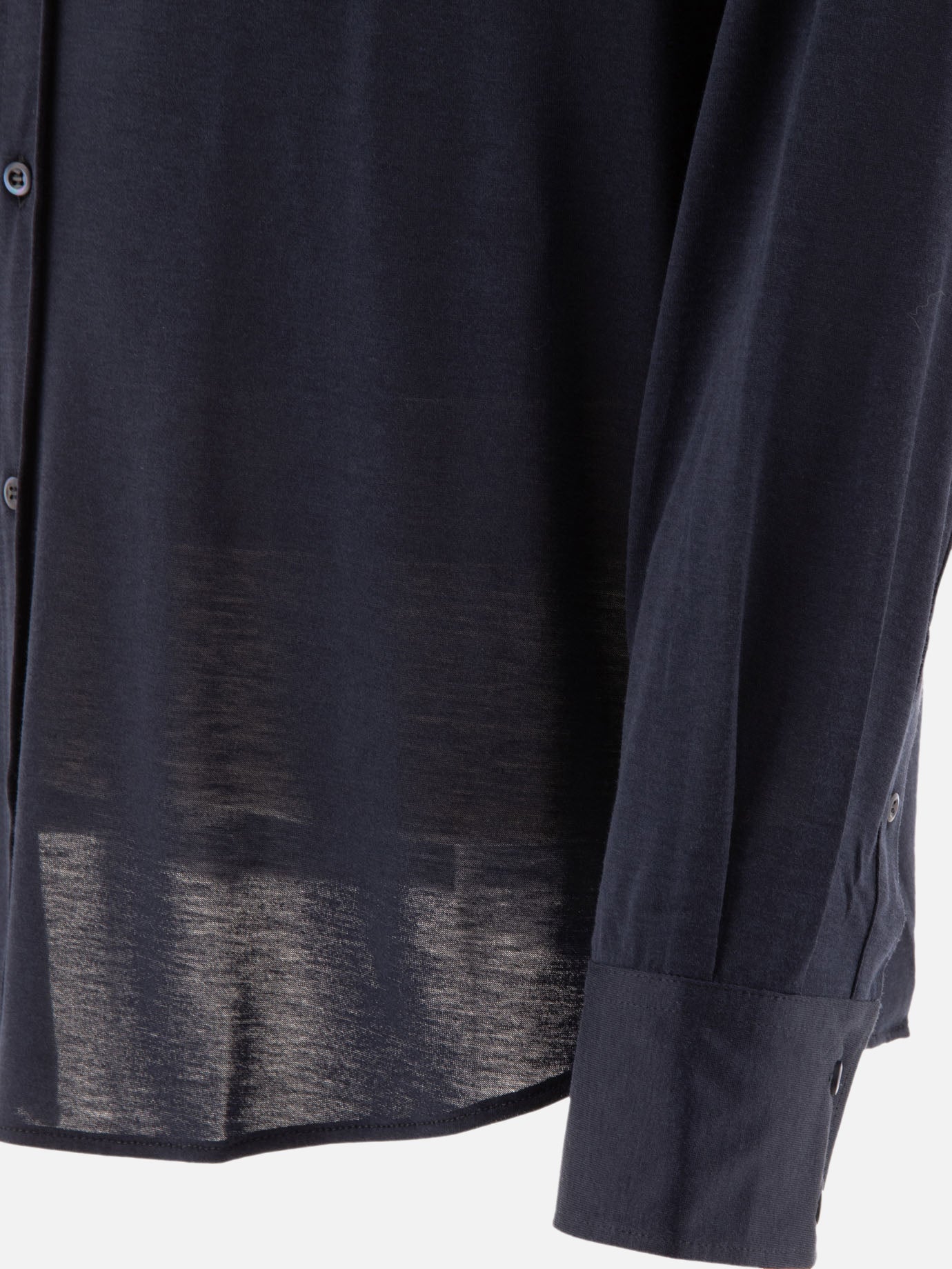 Casual shirts Solid colour  Blue - Brunello Cucinelli Men | PDP | VIETTI Online Store | Zoom-Modal_4
