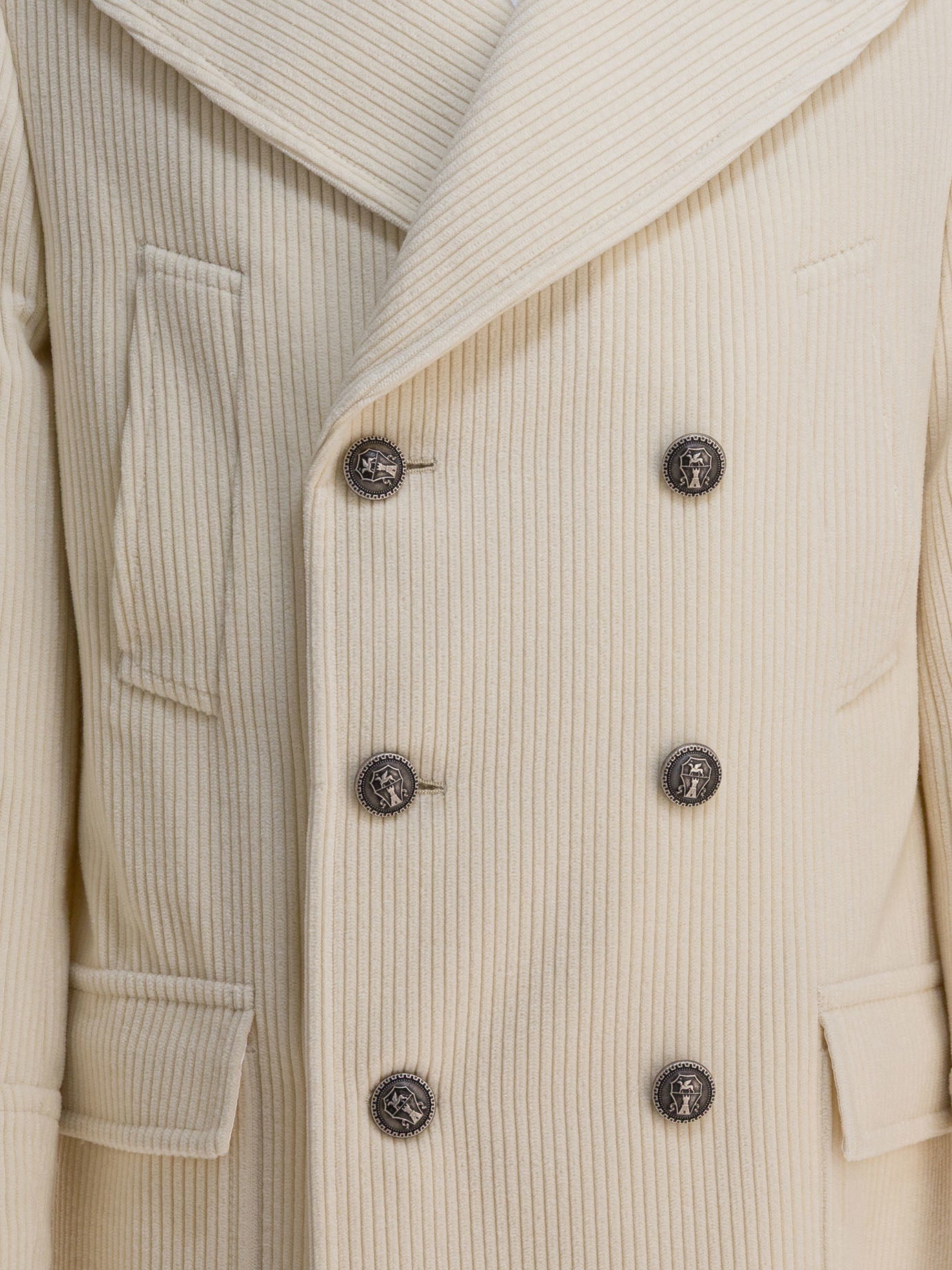 Long coats Solid colour  White - Brunello Cucinelli Men | PDP | VIETTI Online Store | Zoom-Modal_3
