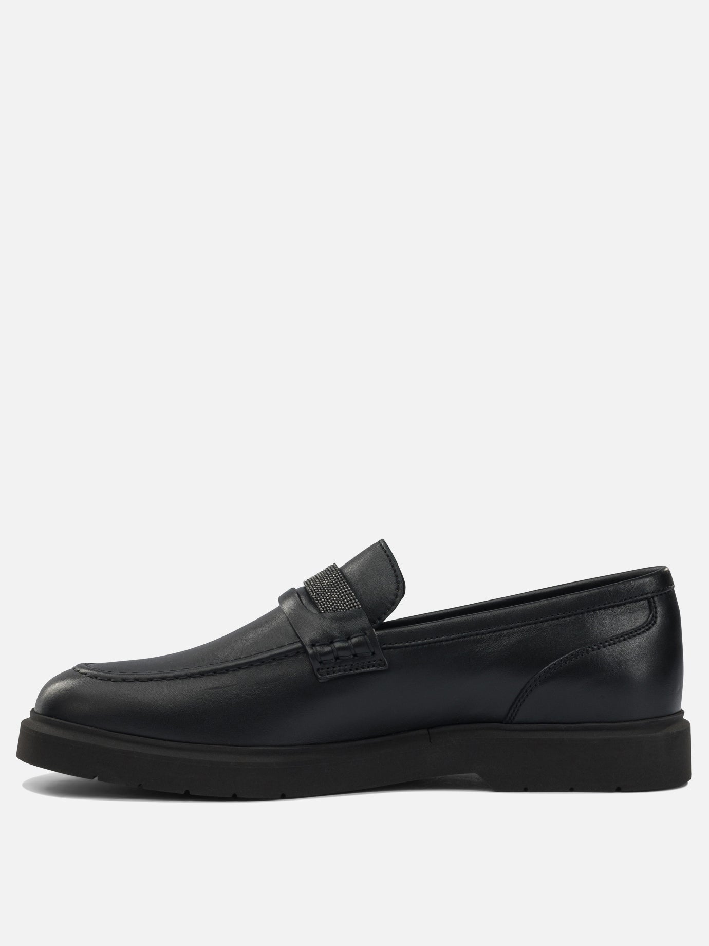 Loafers 100% leather - 100% leather  Black - Brunello Cucinelli Women | PDP | VIETTI Online Store | thumbnail_3