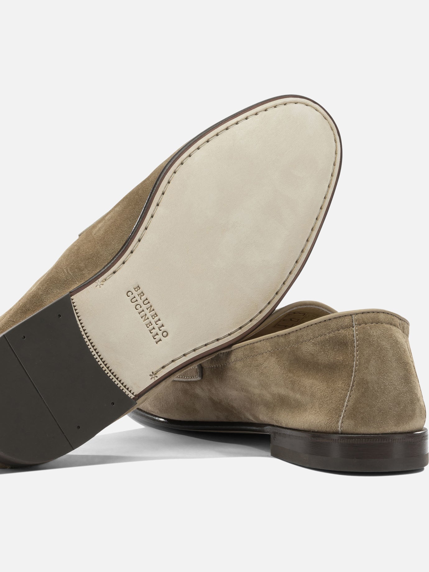 Loafers 100% suede - 100% leather  Beige - Brunello Cucinelli Men | PDP | VIETTI Online Store | Zoom-Modal_5
