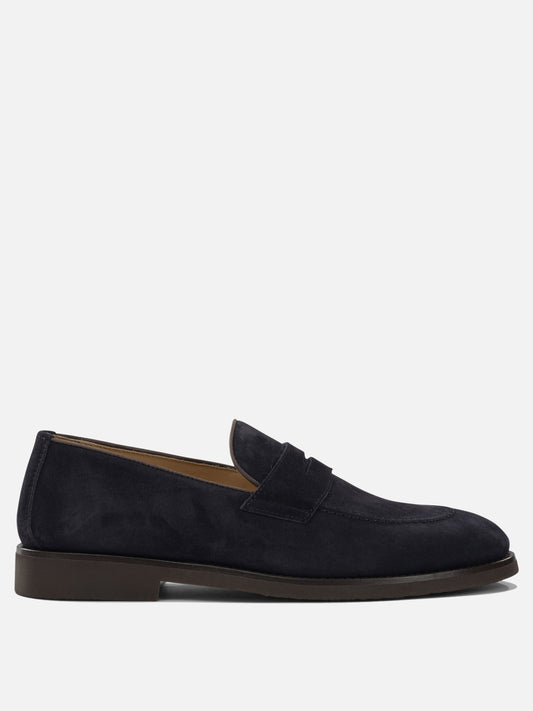Loafers 100% suede - 100% rubber  Brown - Brunello Cucinelli Men | PDP | VIETTI Online Store 
