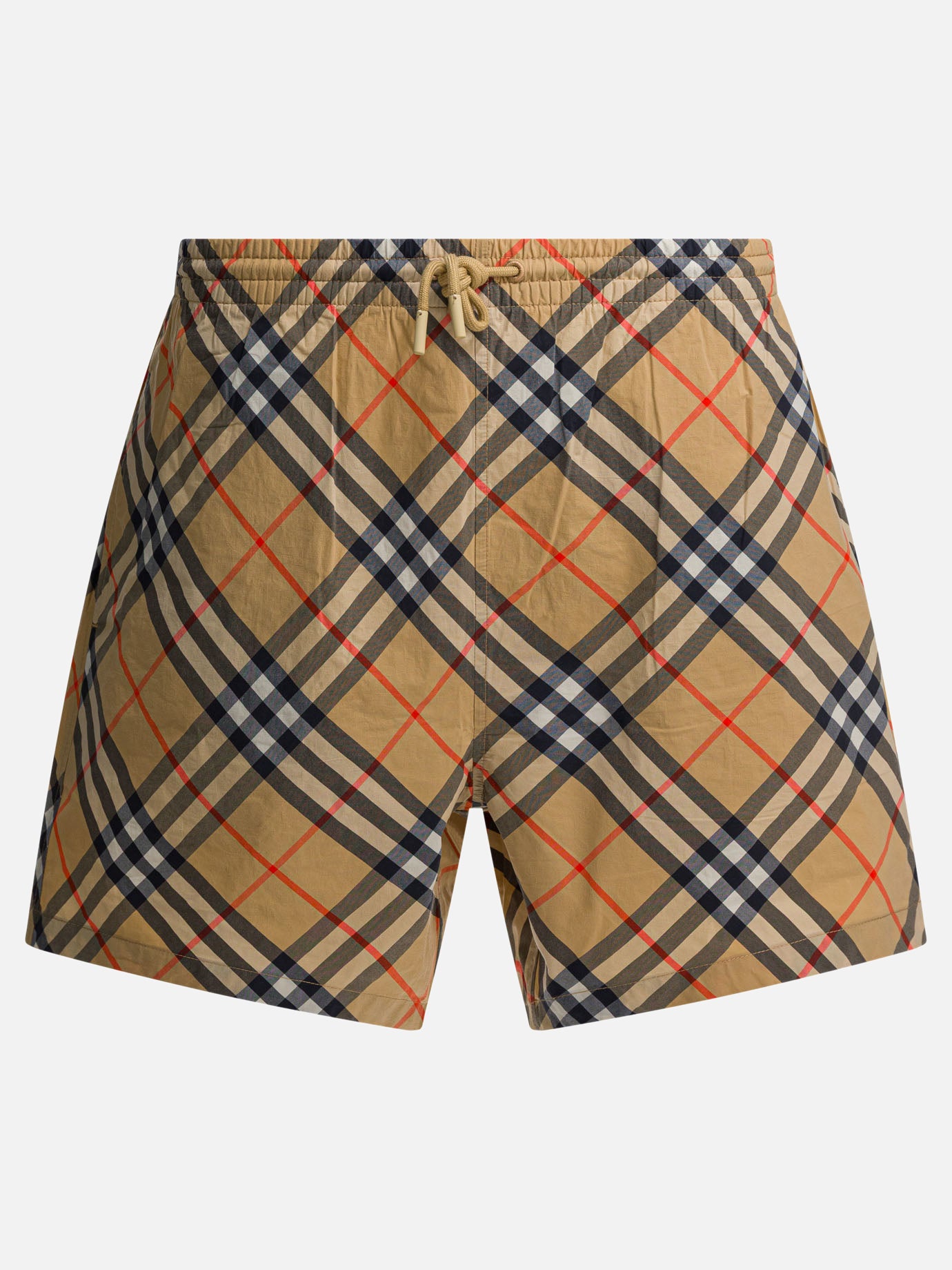 Swim shorts Check  Beige - Burberry Men | PDP | VIETTI Online Store | Zoom-Modal
