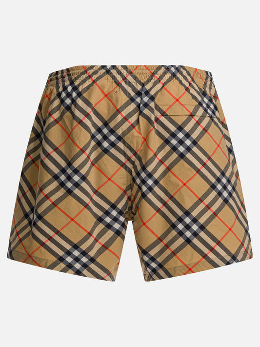 Swim shorts Check  Beige - Burberry Men | PLP | VIETTI Online Store | 2
