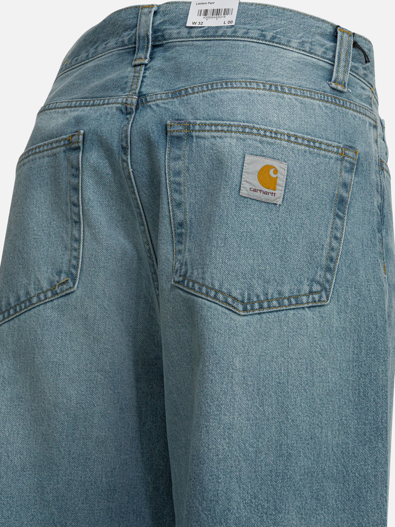 Wide-leg jeans 100% cotton  Light blue - Carhartt WIP Men | PDP | VIETTI Online Store | thumbnail_4