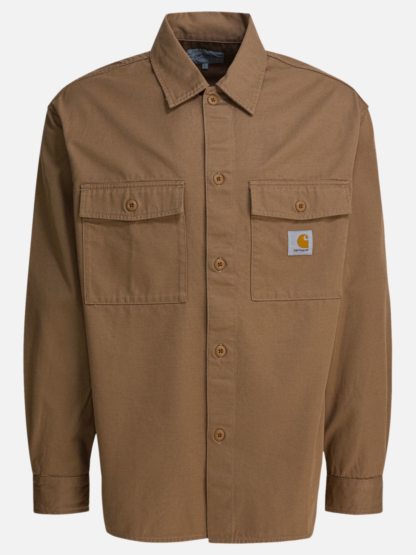 Overshirt jackets Solid colour  Beige - Carhartt WIP Men | PDP | VIETTI Online Store | thumbnail
