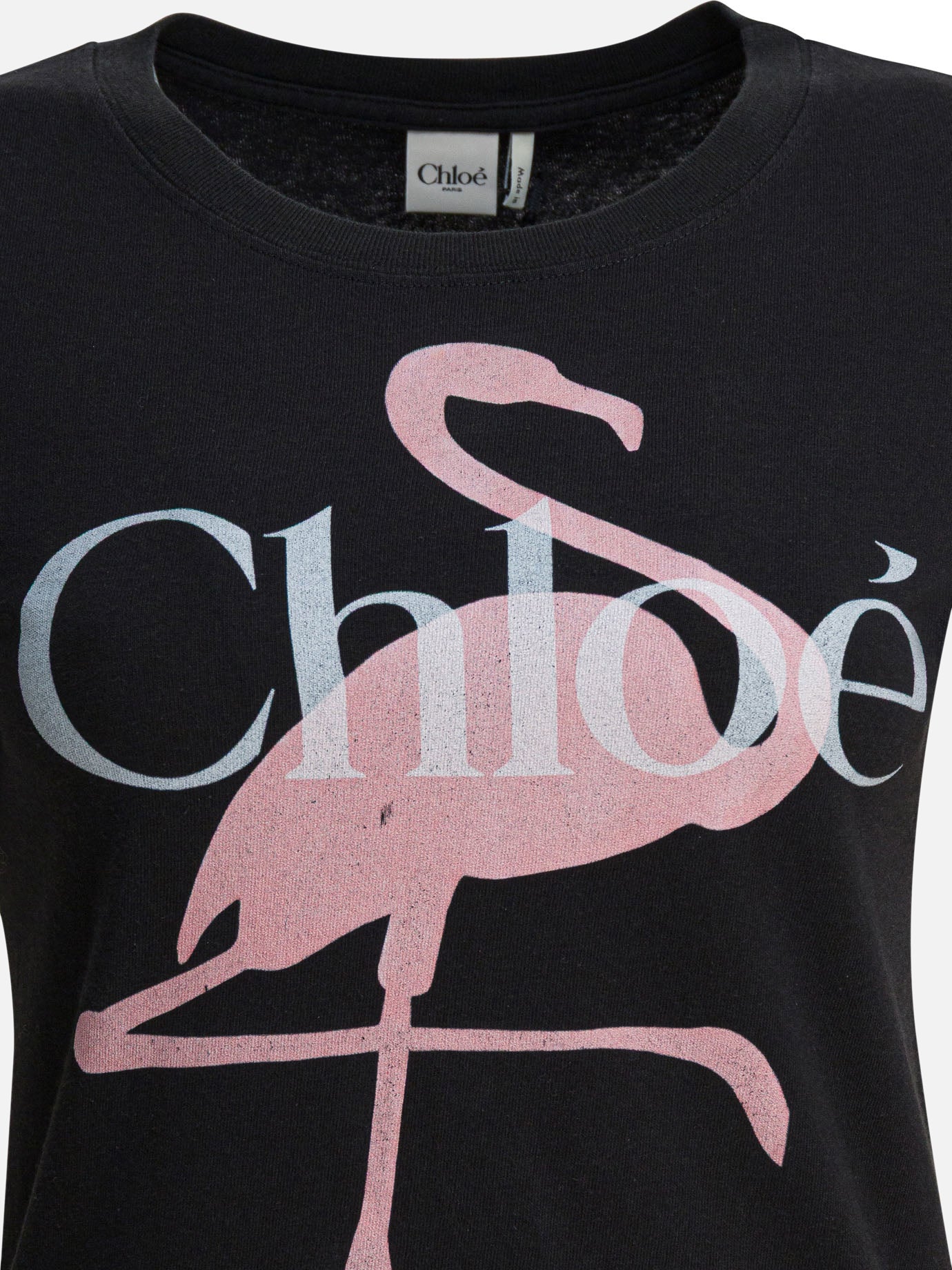 Crewneck t-shirts Logo  Black - Chloé Women | PDP | VIETTI Online Store | Zoom-Modal_3
