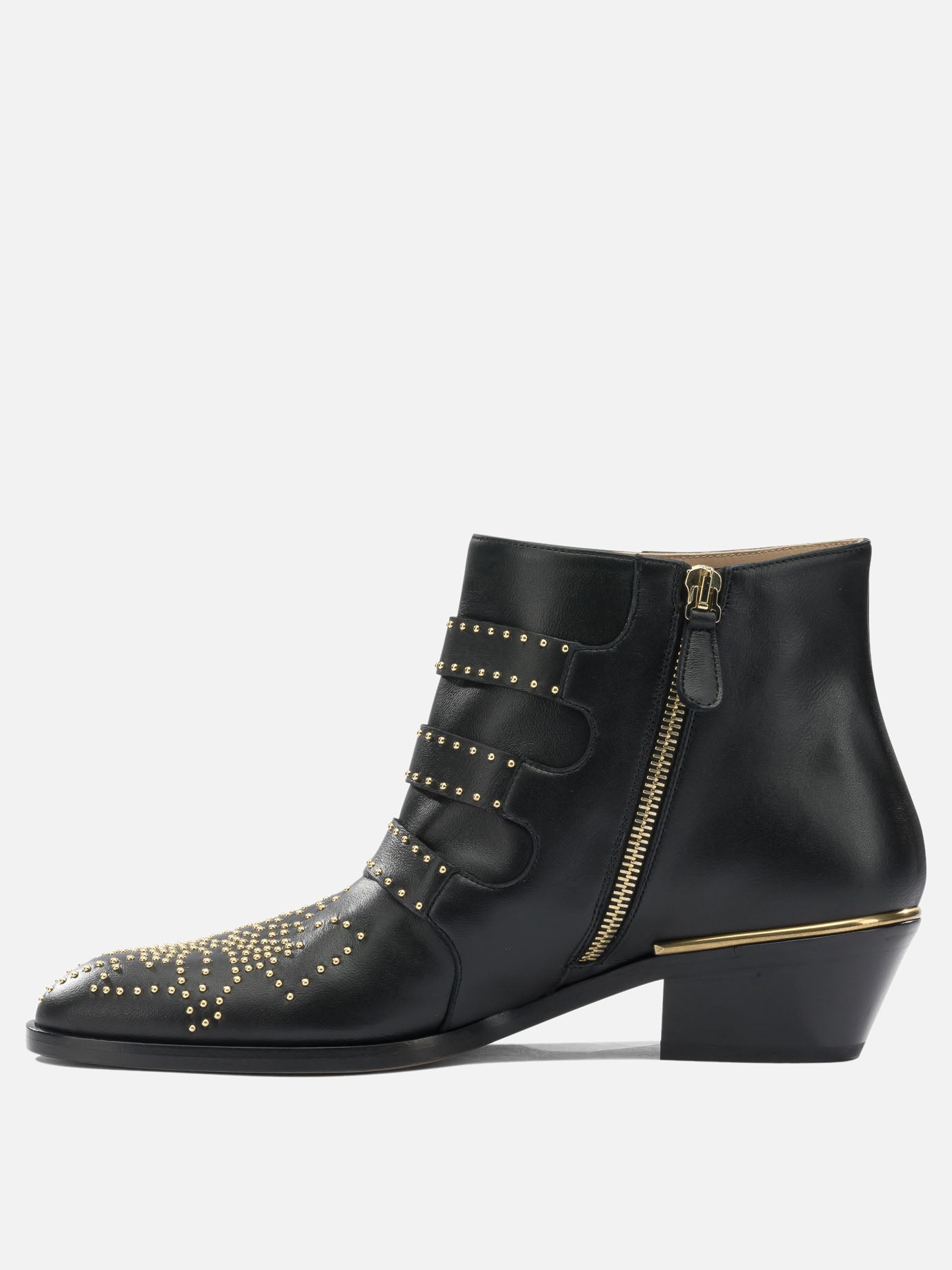 Zipped boots 88% calf leather 12% goat leather - 100% calf leather  Black - Chloé Women | PDP | VIETTI Online Store | Zoom-Modal_3
