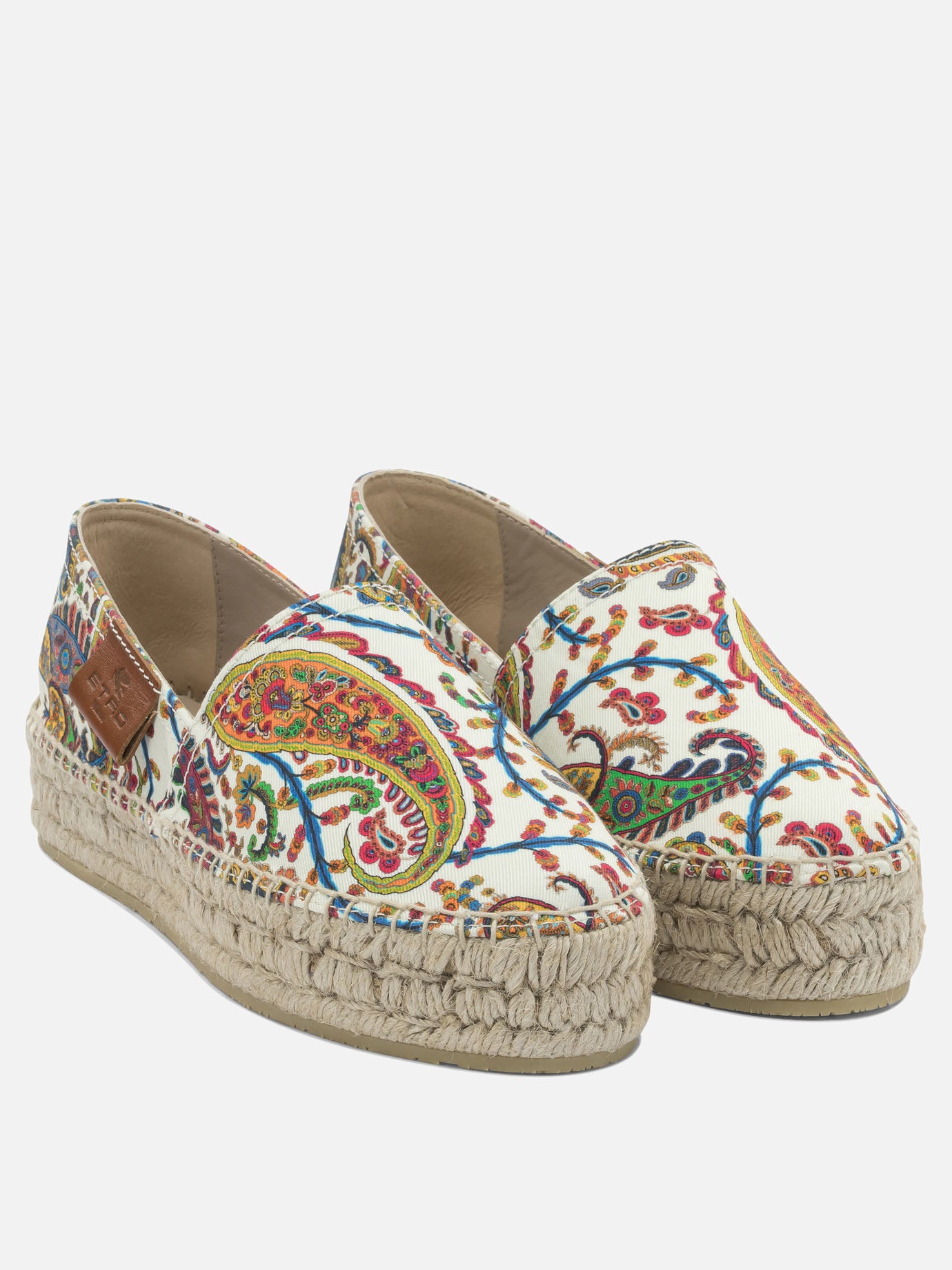 Flat espadrilles 100% cotton  White - Etro Women | PDP | VIETTI Online Store | Zoom-Modal_2
