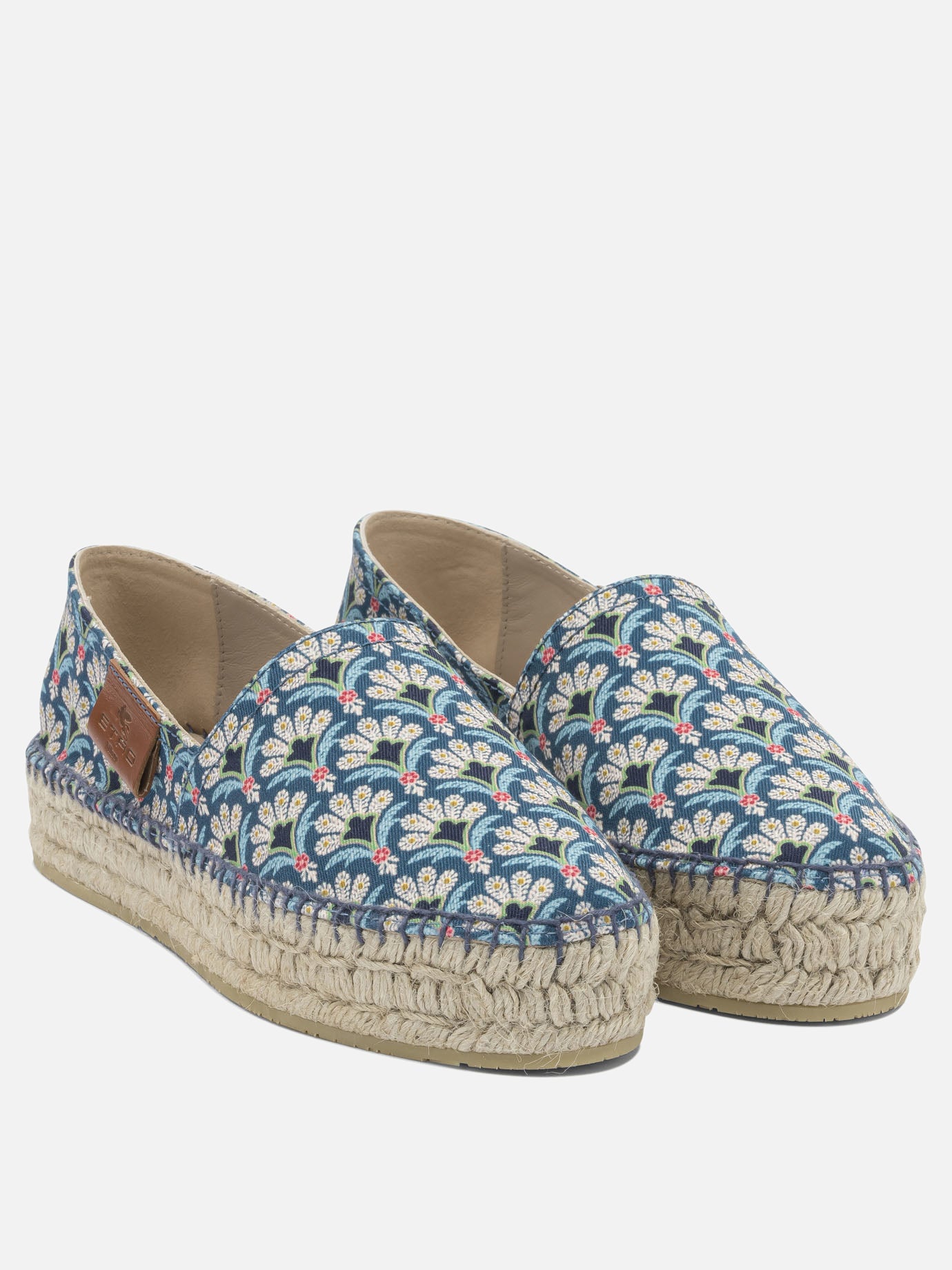 Flat espadrilles 100% cotton  Blue - Etro Women | PDP | VIETTI Online Store | Zoom-Modal_2

