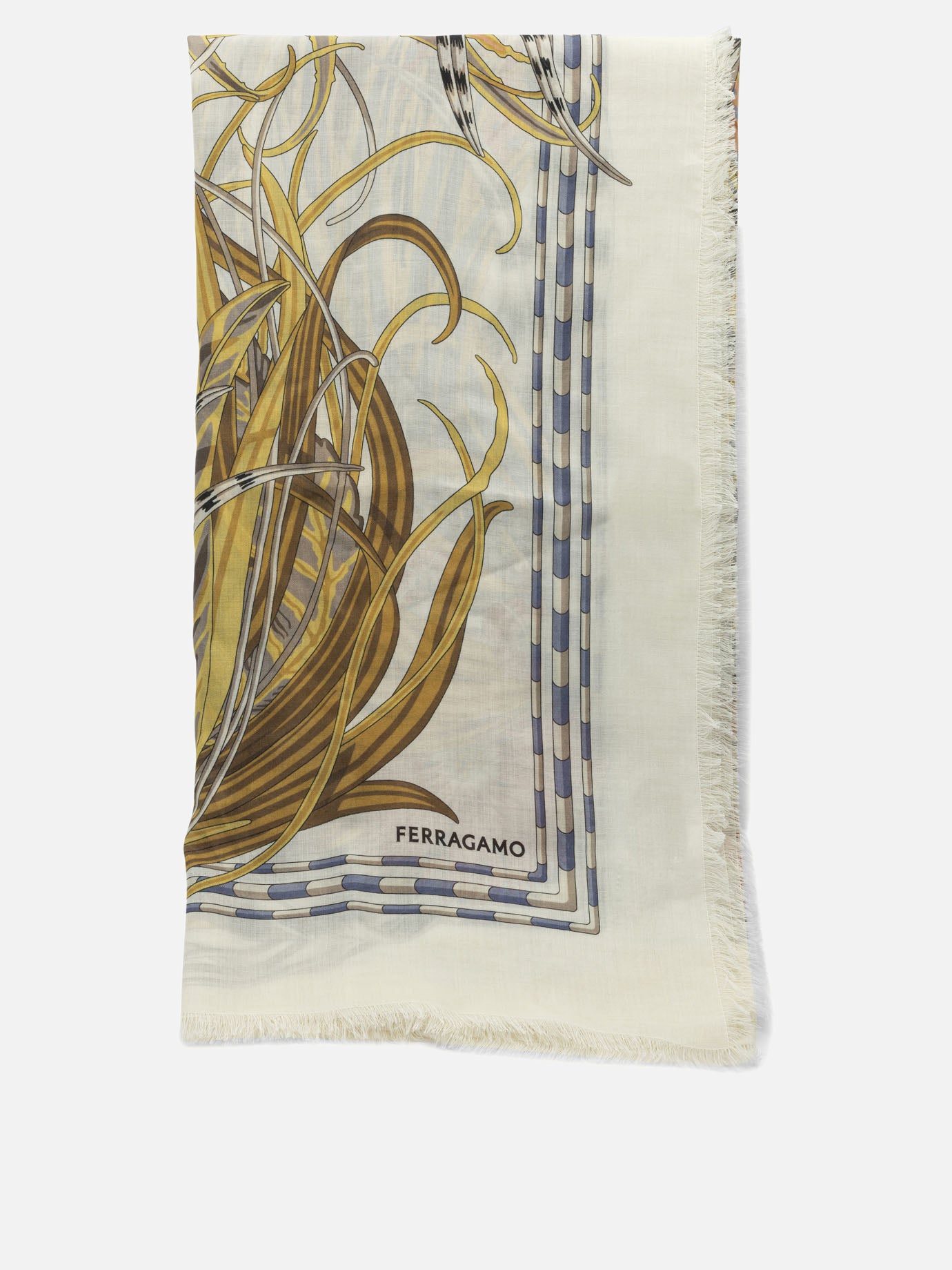 Classic scarves 0790816  White - Ferragamo Women | PDP | VIETTI Online Store | thumbnail