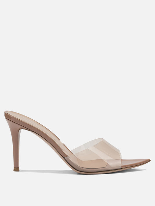 Heeled sandals 100% thermoplastic polyurethane - 100% leather  Beige - Gianvito Rossi Women | PDP | VIETTI Online Store 
