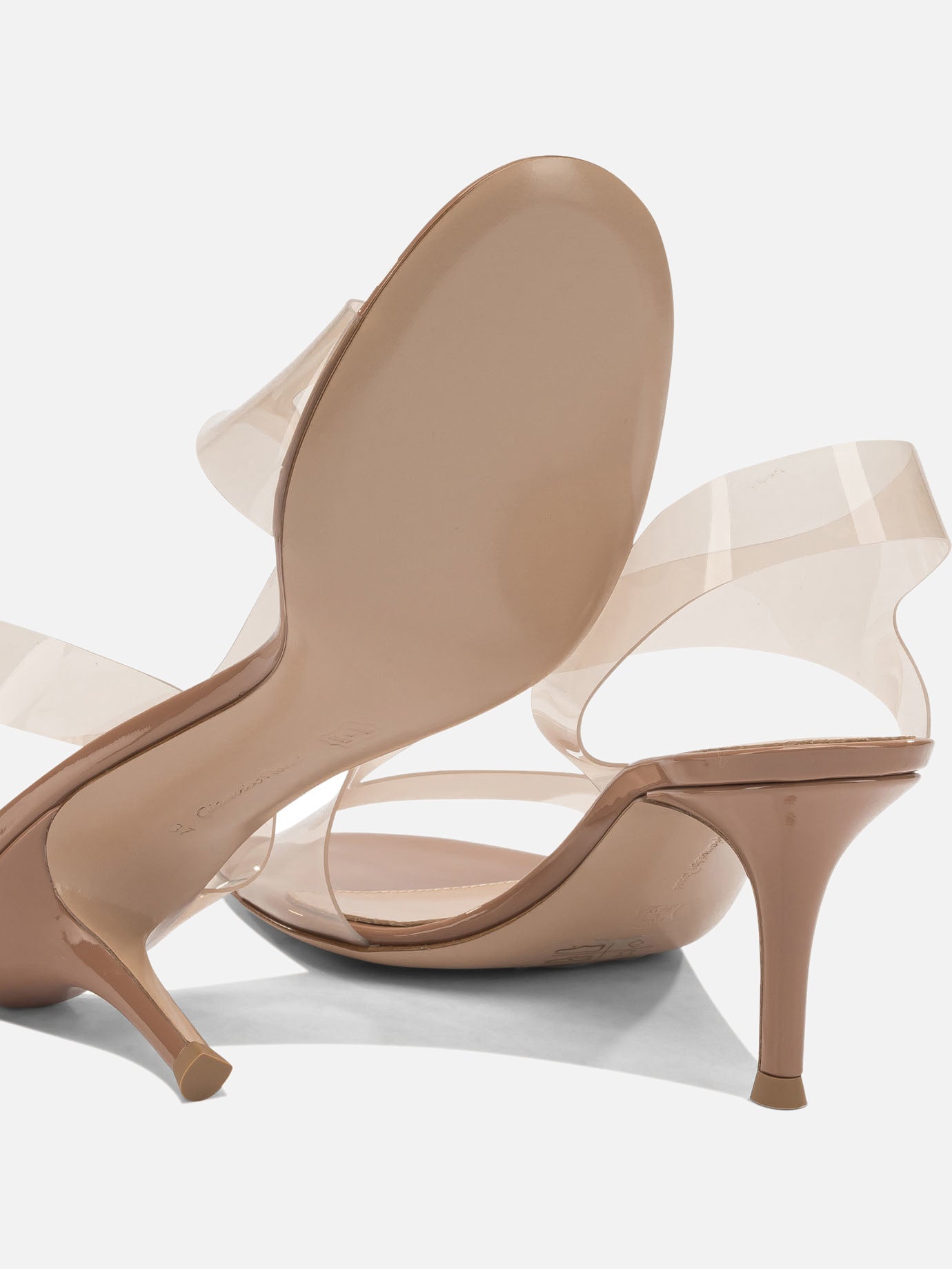 Heeled sandals 100% polyvinyl chloride - 100% leather  Beige - Gianvito Rossi Women | PDP | VIETTI Online Store | Zoom-Modal_5
