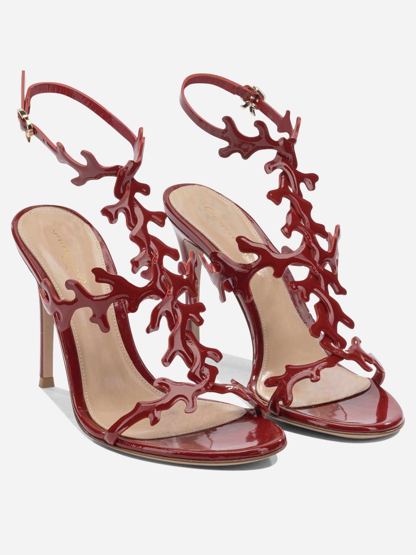 Heeled sandals 100% leather - 100% leather  Red - Gianvito Rossi Women | PDP | VIETTI Online Store | Zoom-Modal_2
