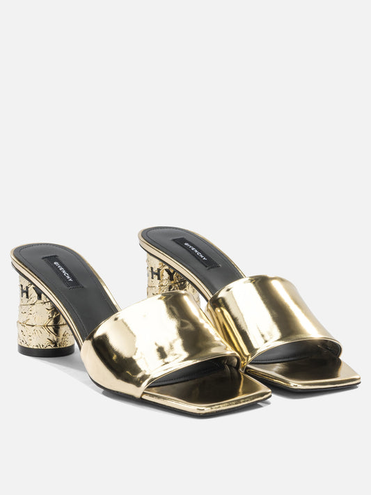 Heeled sandals 100% calf leather  Gold - Givenchy Women | PDP | VIETTI Online Store | 2
