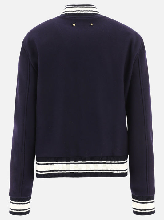 Bomber jackets Logo  Blue - Golden Goose Women | PDP | VIETTI Online Store | 2
