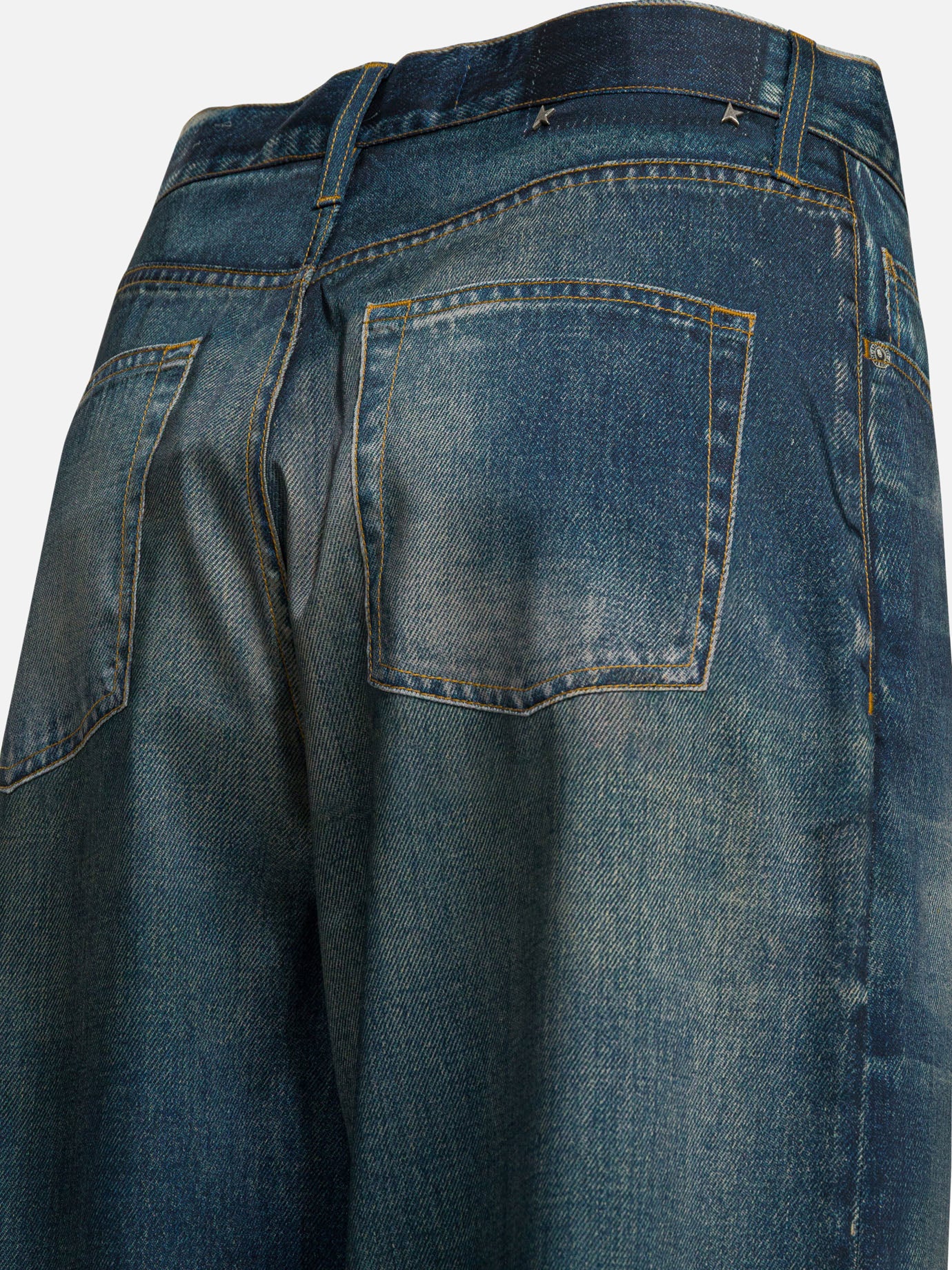 Straight-leg jeans Solid colour  Blue - Golden Goose Women | PDP | VIETTI Online Store | Zoom-Modal_4
