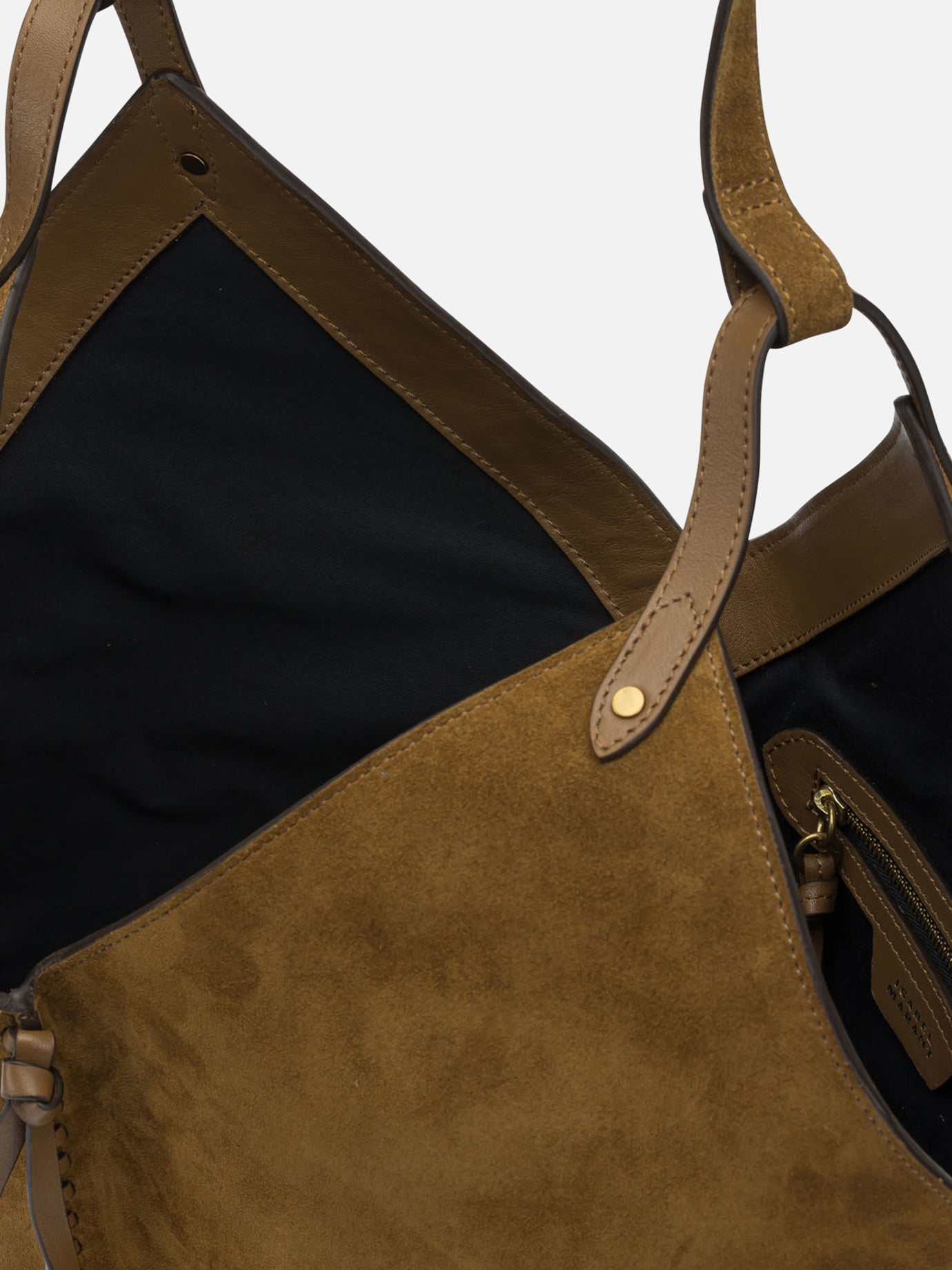 Large bags 100% calf velvet leather  Brown - Isabel Marant Women | PDP | VIETTI Online Store | thumbnail_5