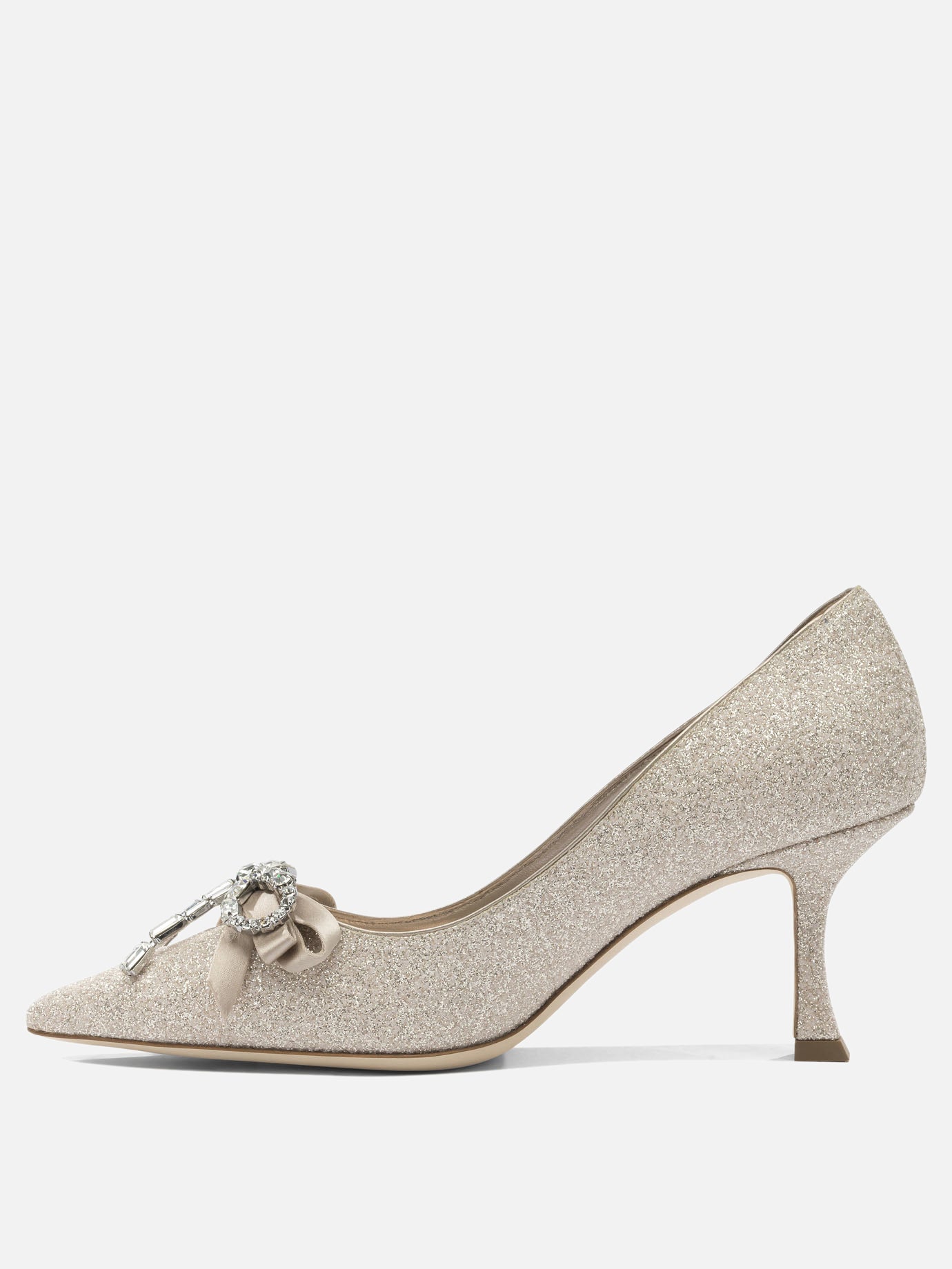 Pumps 75% textile 5% leather 5% crystal 5% salpa 5% plastic 5% metal - 100% calf  Gold - Jimmy Choo Women | PDP | VIETTI Online Store | Zoom-Modal_3
