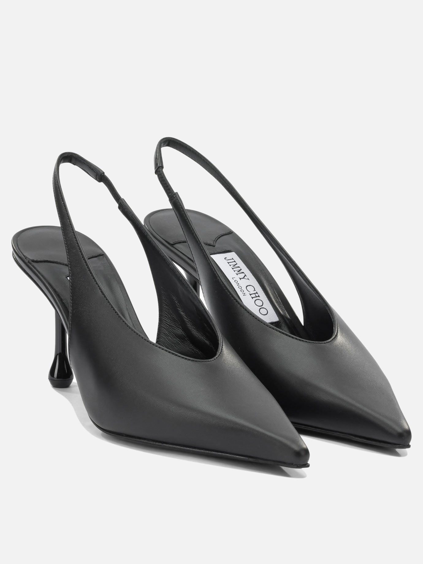 Slingbacks 87% leather 5% salpa 5% plastic 3% metal - 50% calf 50% rubber  Black - Jimmy Choo Women | PDP | VIETTI Online Store | thumbnail_2