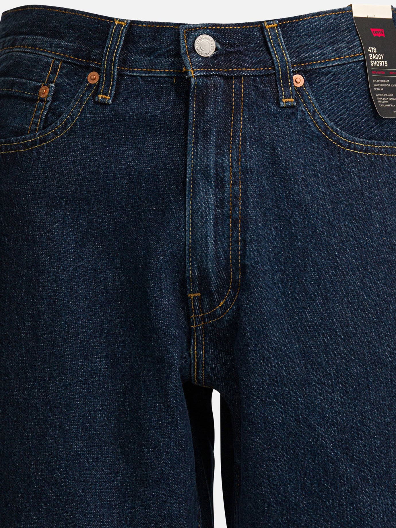 Five pockets shorts Solid colour  Blue - Levi's Men | PDP | VIETTI Online Store | Zoom-Modal_3
