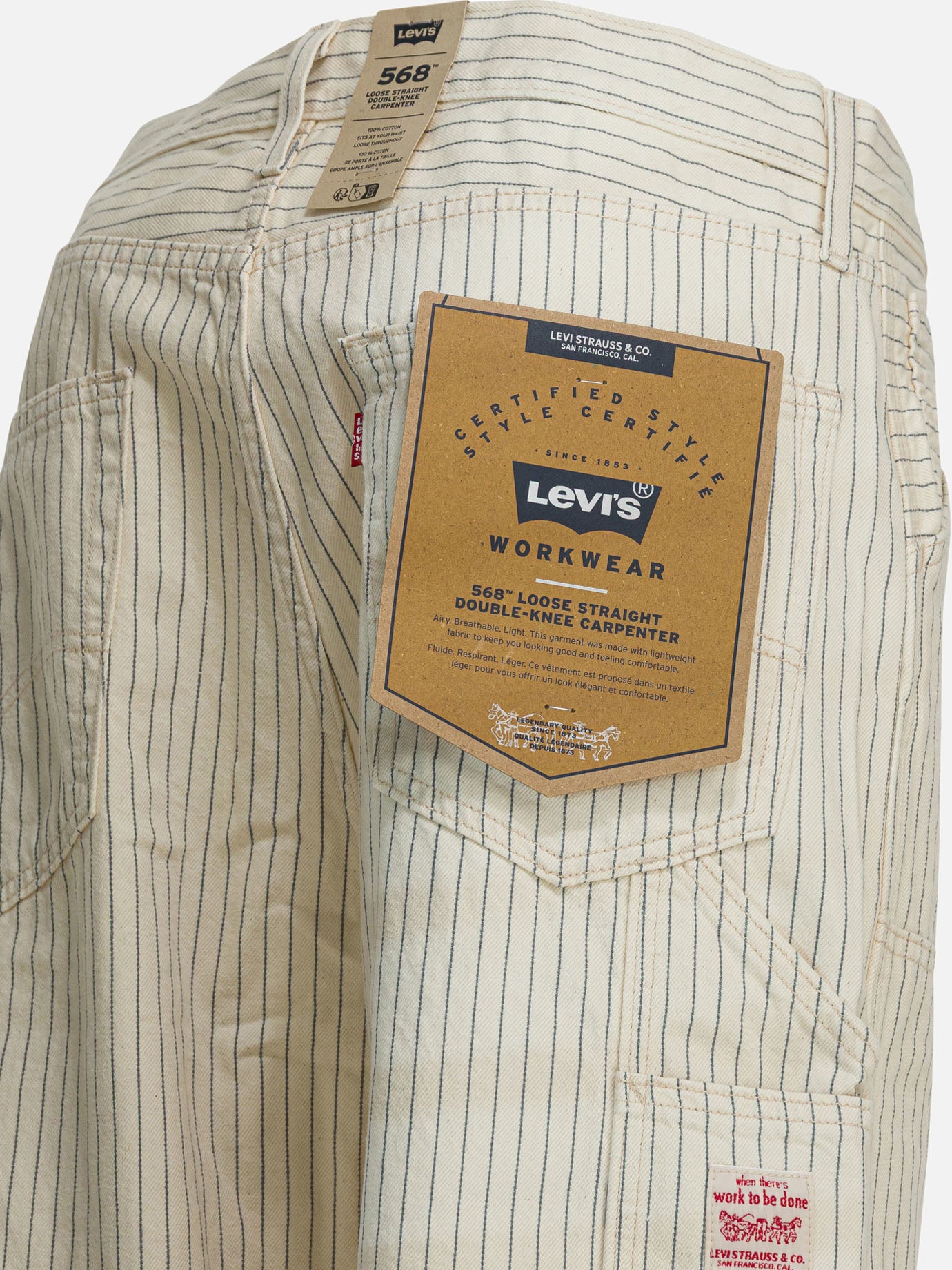 Work pants Solid colour  Blue - Levi's Men | PDP | VIETTI Online Store | thumbnail_4