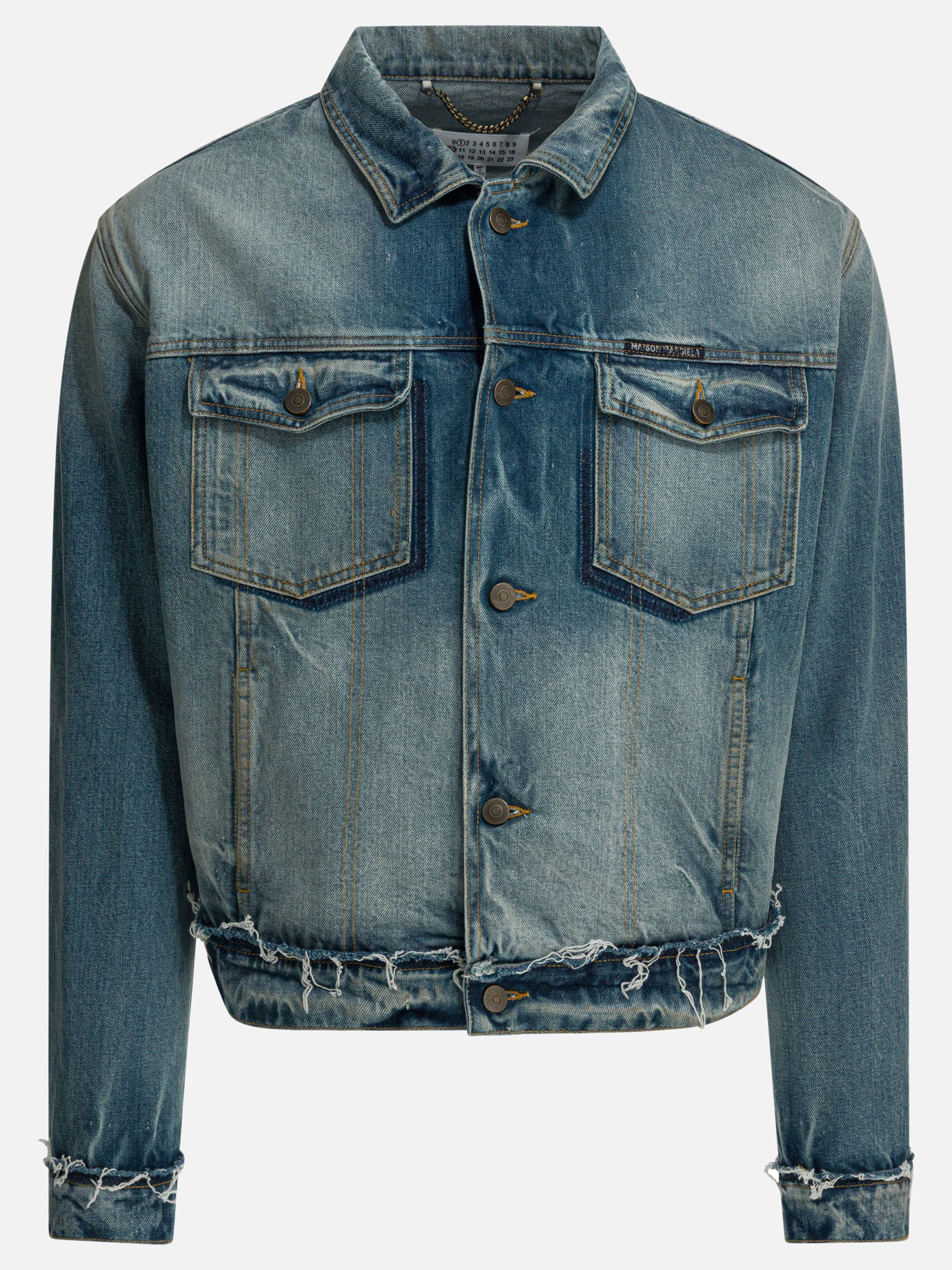 Denim jackets Solid colour  Blue - Maison Margiela Men | PDP | VIETTI Online Store | Zoom-Modal
