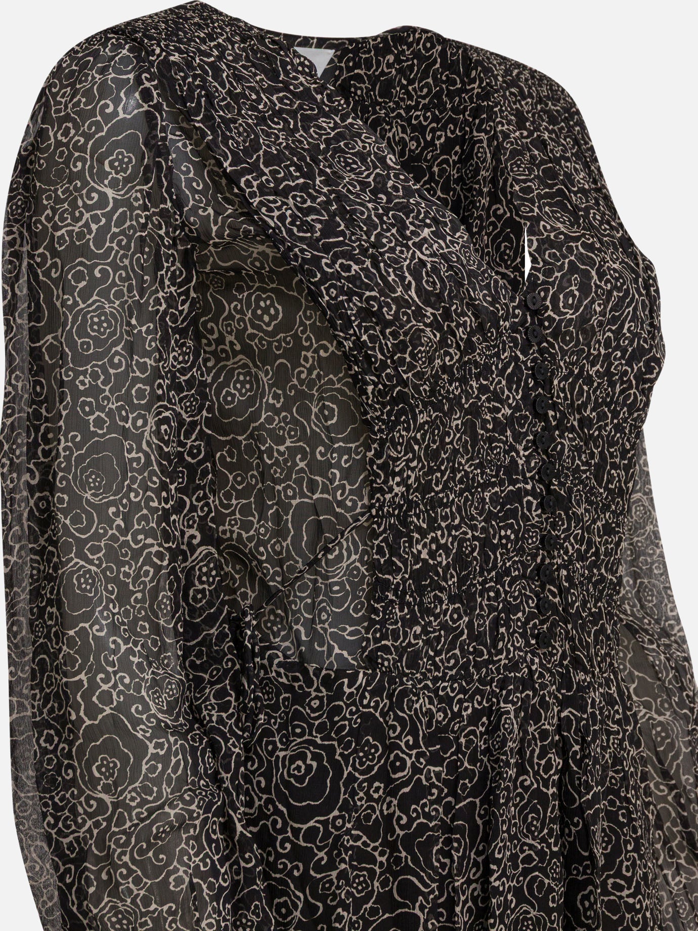 Mini dresses Floral  Black - Marant Étoile Women | PDP | VIETTI Online Store | thumbnail_4