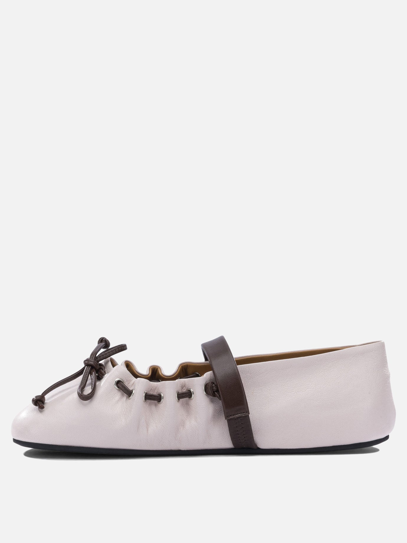 Mary Jane ballet flats 100% ovine leather - 100% rubber  Pink - Marni Women | PDP | VIETTI Online Store | Zoom-Modal_3
