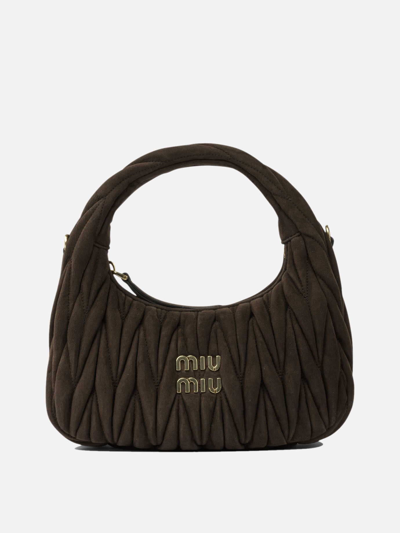 Small bags 100% lamb leather  Brown - Miu Miu Women | PDP | VIETTI Online Store | Zoom-Modal
