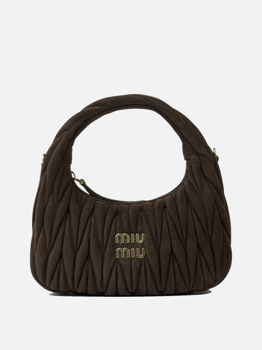 Small bags 100% lamb leather  Brown - Miu Miu Women | PDP | VIETTI Online Store 
