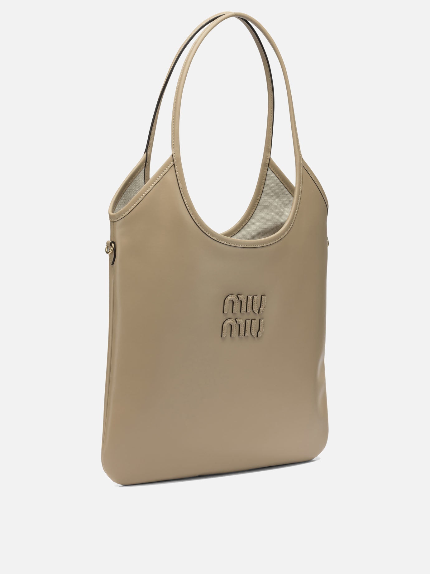 Large bags 100% calf leather  Beige - Miu Miu Women | PDP | VIETTI Online Store | thumbnail_2
