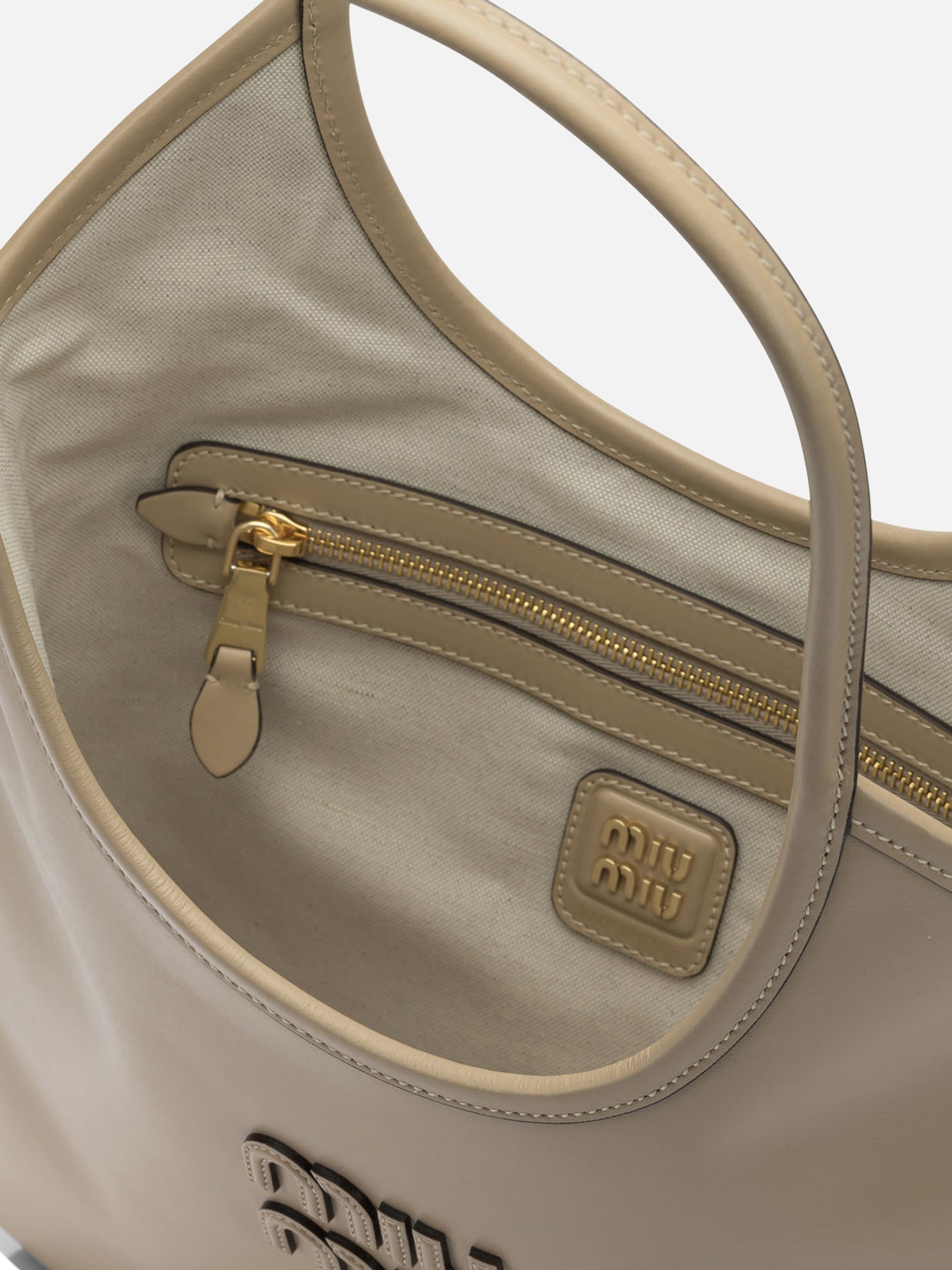 Large bags 100% calf leather  Beige - Miu Miu Women | PDP | VIETTI Online Store | thumbnail_5