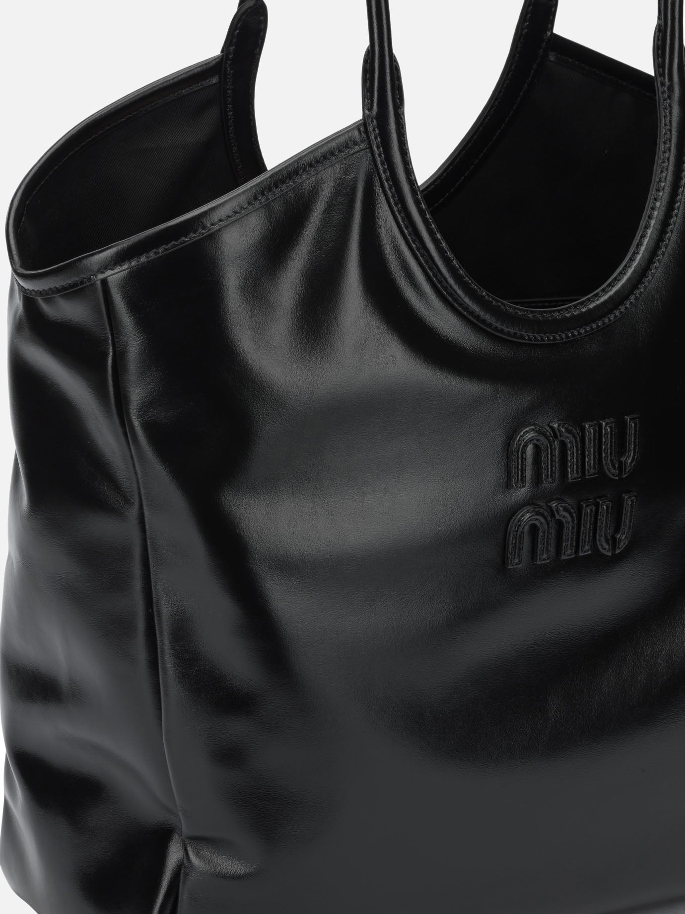 Medium bags 100% calf leather  Black - Miu Miu Women | PDP | VIETTI Online Store | thumbnail_4