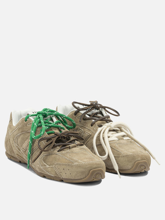 Low top sneakers 100% calf leather  Brown - Miu Miu Women | PDP | VIETTI Online Store | 2
