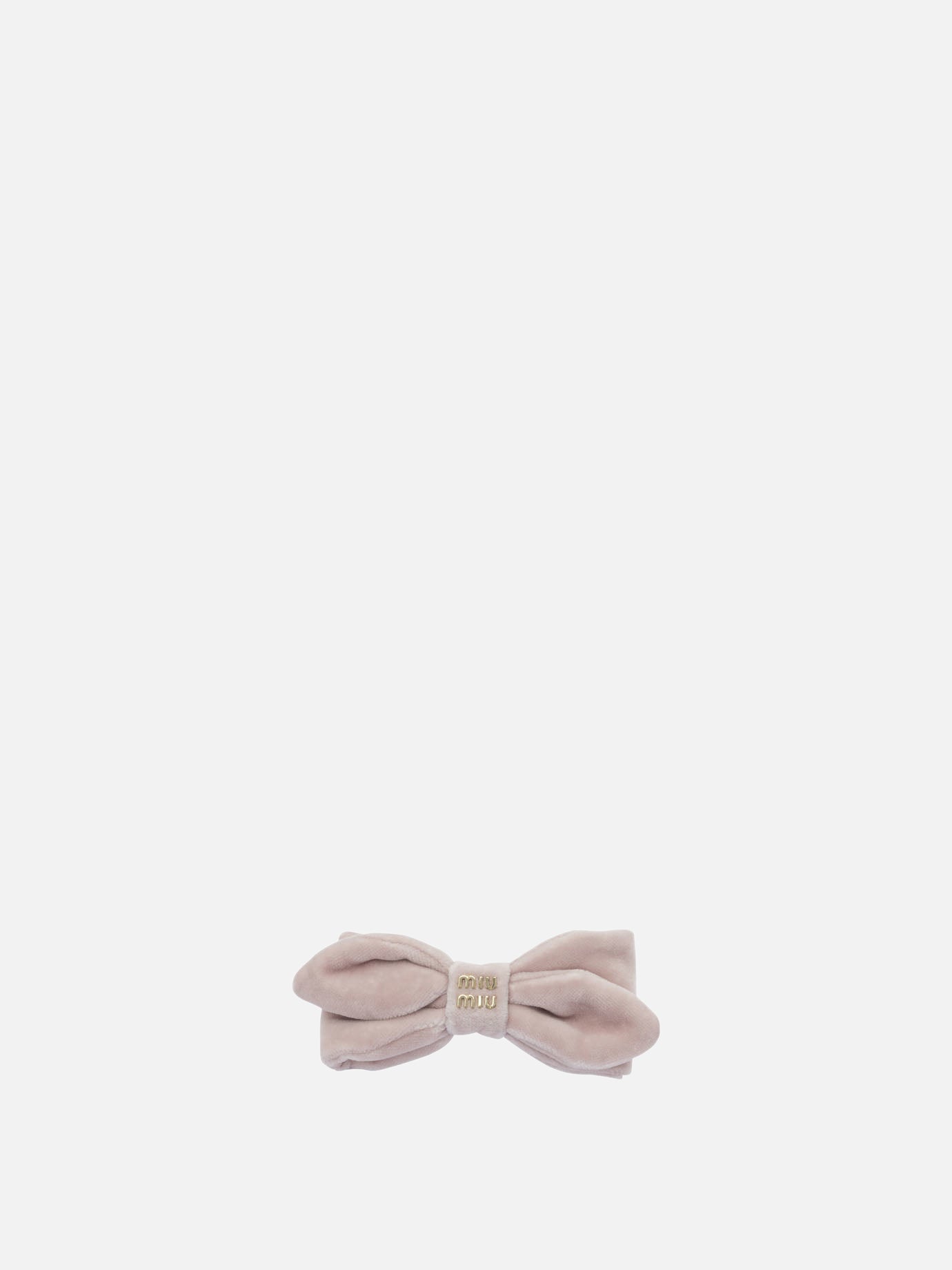 Hair clips 100% brass - 100% cotton  White - Miu Miu Women | PDP | VIETTI Online Store | Zoom-Modal

