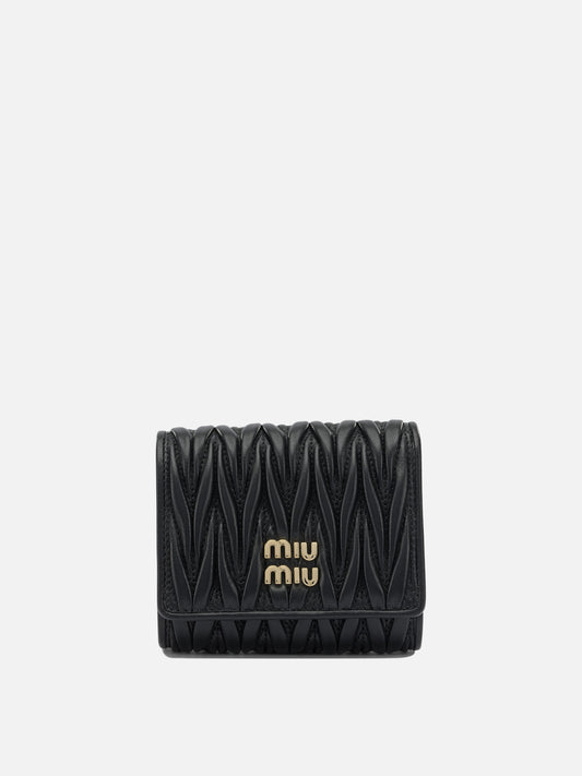 Wallets 100% lamb leather  Black - Miu Miu Women | PLP | VIETTI Online Store 
