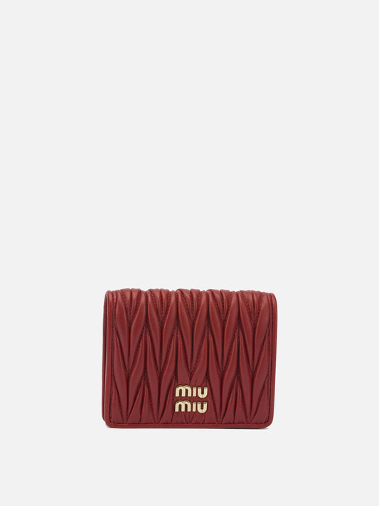 Wallets 100% lamb leather  Red - Miu Miu Women | PDP | VIETTI Online Store 
