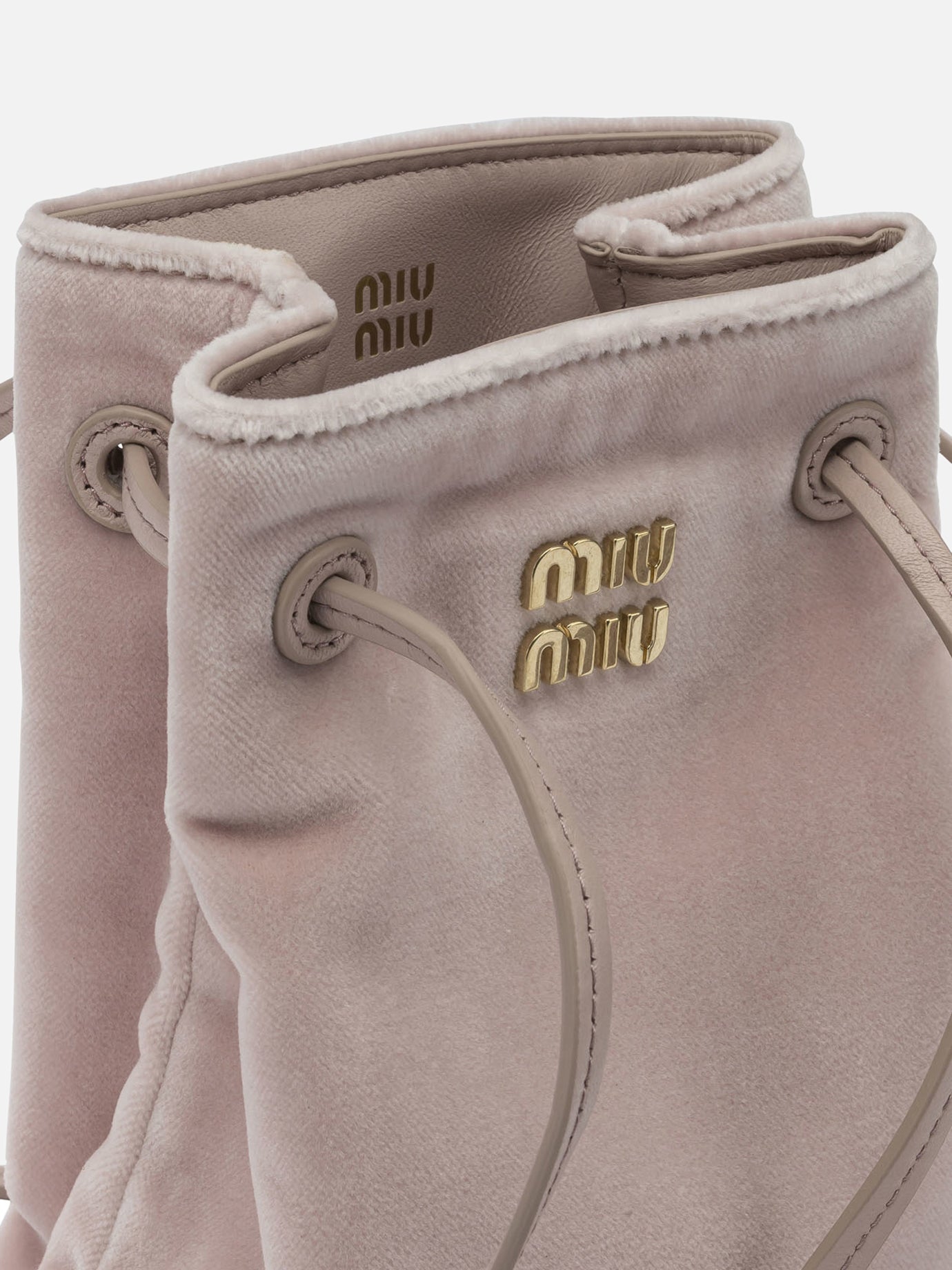 Mini bags 100% cotton - 100% lamb leather  Pink - Miu Miu Women | PDP | VIETTI Online Store | Zoom-Modal_4
