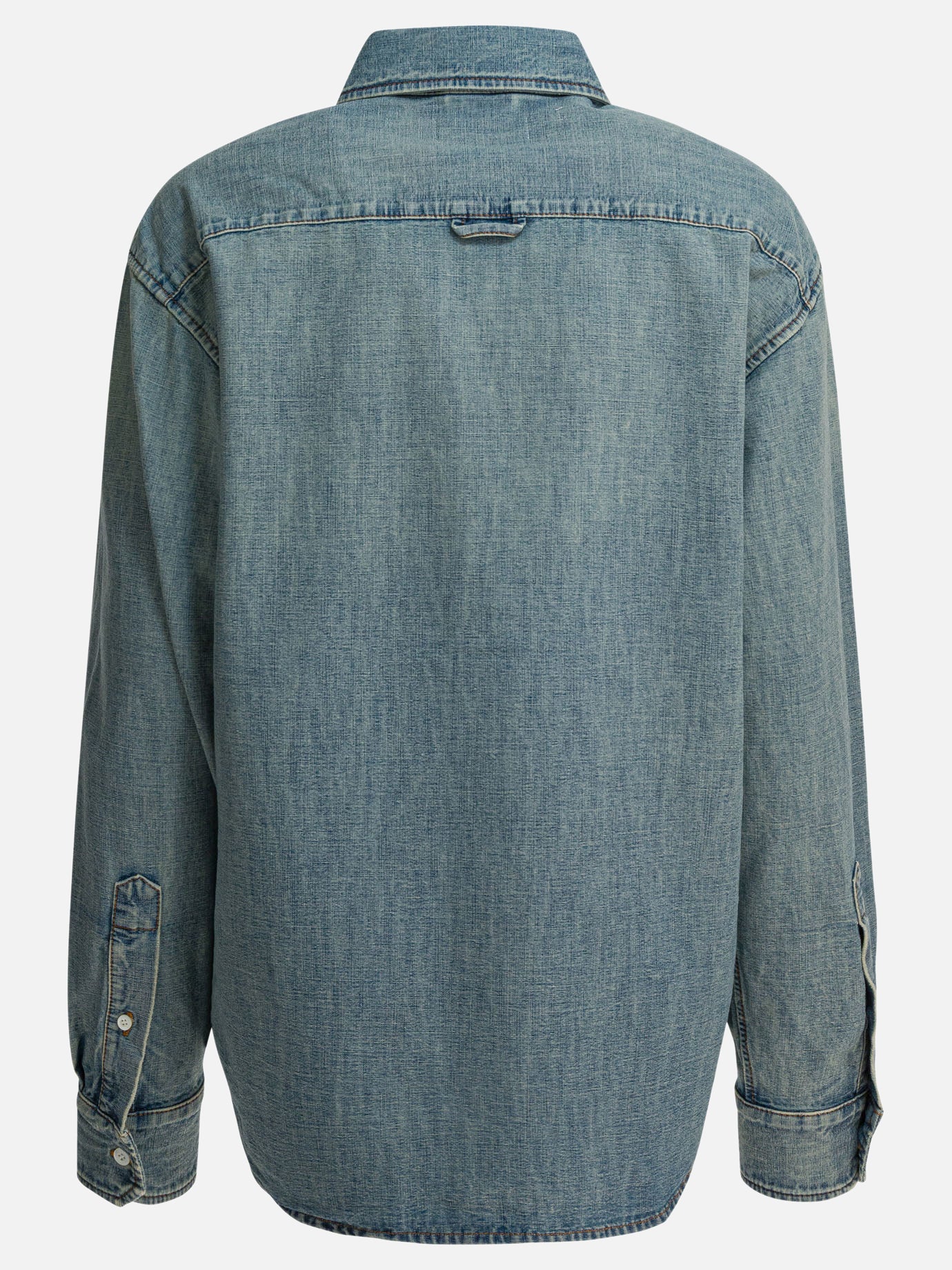 Casual shirts Logo  Light blue - Miu Miu Women | PDP | VIETTI Online Store | thumbnail_2