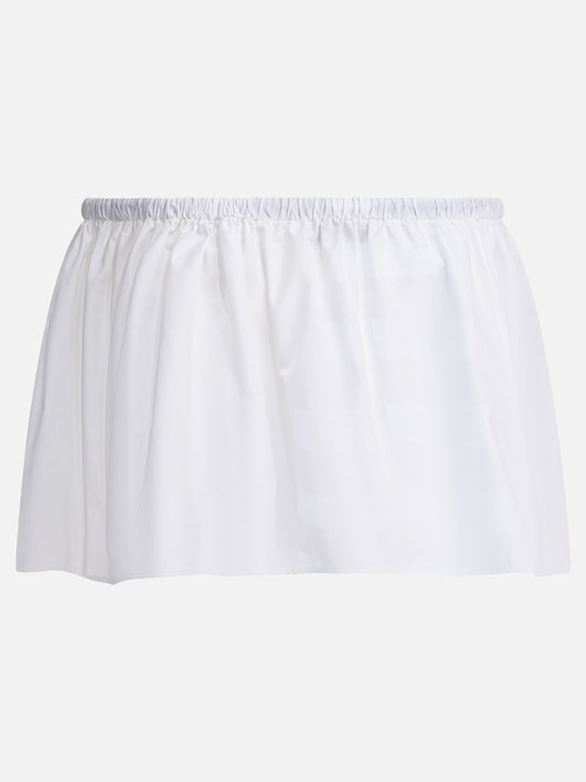 Miniskirts Logo  White - Miu Miu Women | PLP | VIETTI Online Store | 2
