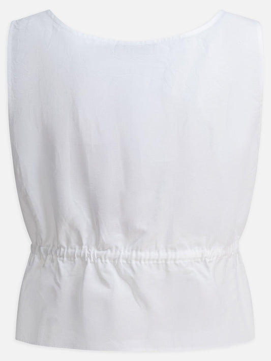Casual tops Logo  White - Miu Miu Women | PLP | VIETTI Online Store | 2
